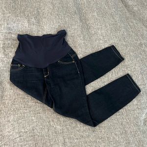 🤰Motherhood Maternity Indigo Blue Maternity Skinny Jeans petite sm (size 4-6)